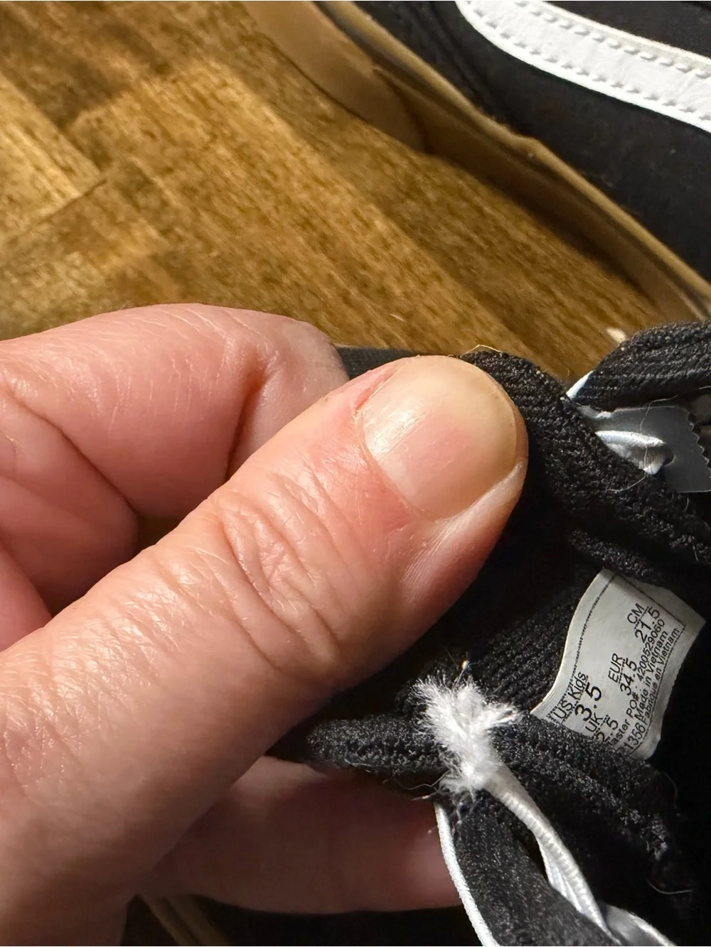 Vans Black Canvas Low-Top Brooklyn sneaker  wore once